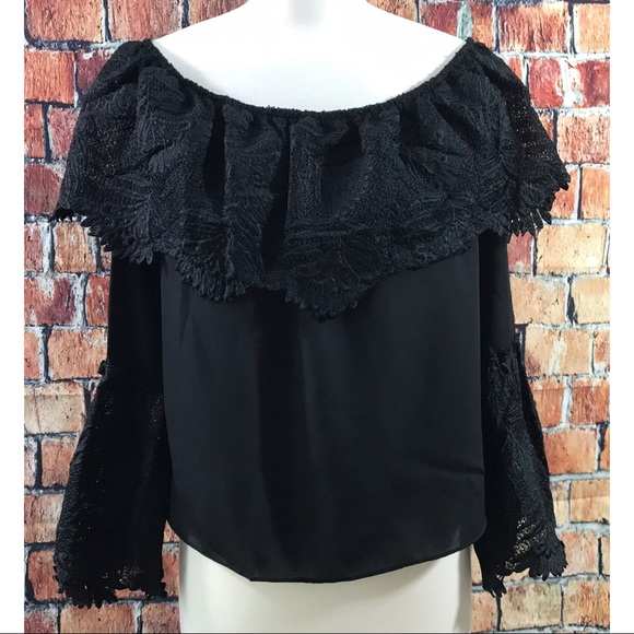 Anthropologie Tops - Allison New York Anthropologie Smocked Lace Top